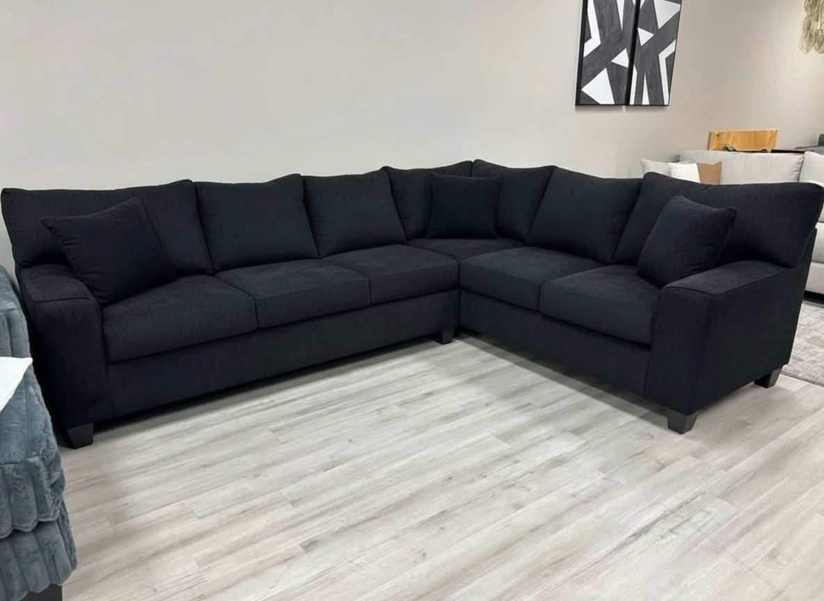 L-Shaped Fabric Sectional