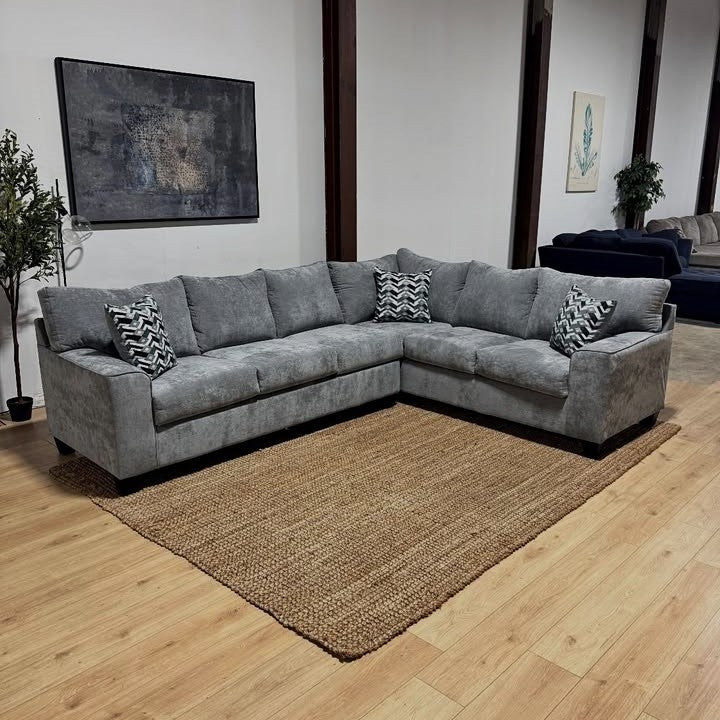 L-Shaped Fabric Sectional