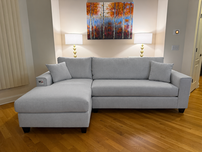 Komfort & Design Oak Hollow - Light Gray (Left Facing)