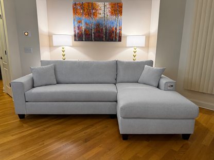 Komfort & Design Oak Hollow - Light Gray (Right Facing)